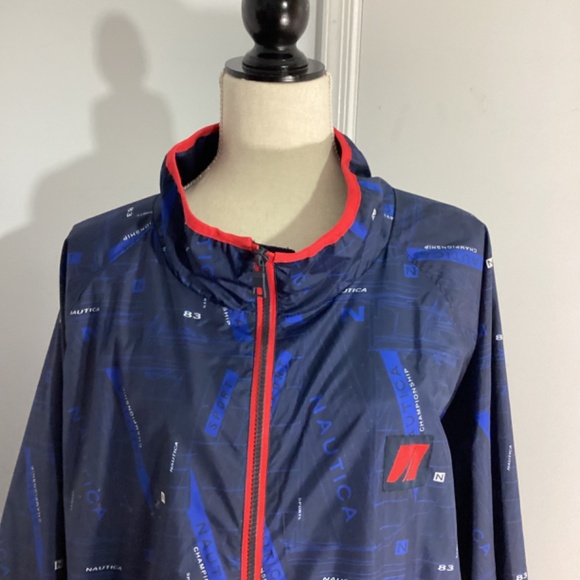 NAUTICA CHAMPIONSHIP 83 MEN BIG &TALL SIZE 3XL NAVY JACKET WINDBREAKER - Picture 4 of 11